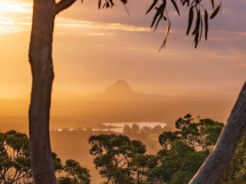 sunset at mt tinbeerwah