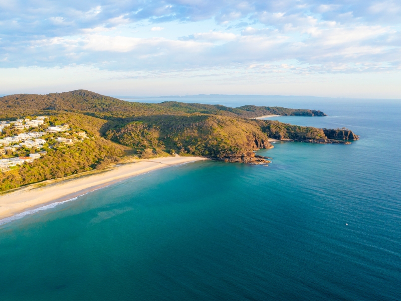 noosa national park aerial photo